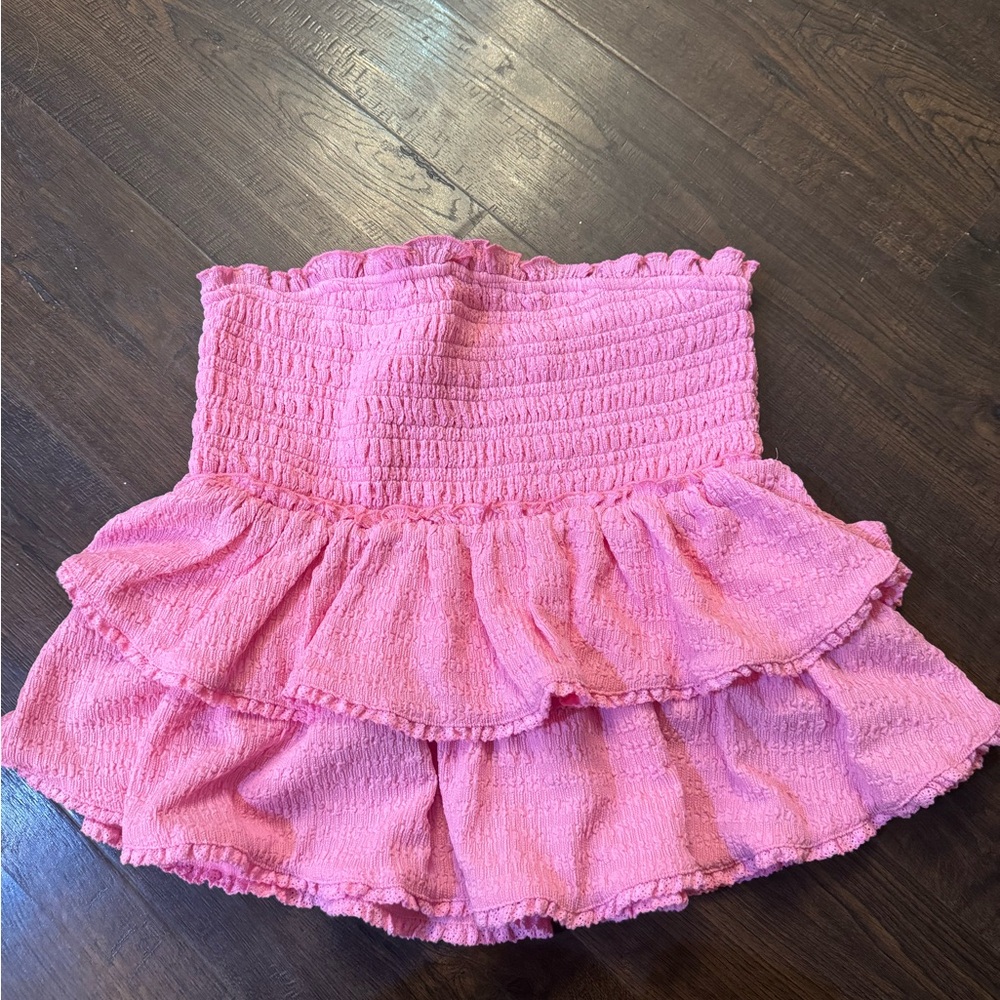 VICI Pink Tiered tube top